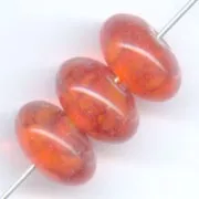 Rondelle 12mm Orange x5