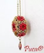 4x3mm Kalos® by Puca® - Frost Cherry Bronze x10g