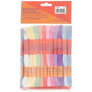 Assortment 36 skeins Pastel colours