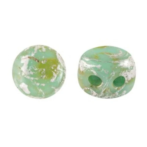 4x3mm Kalos® by Puca® - Frost Jade New Picasso x10g