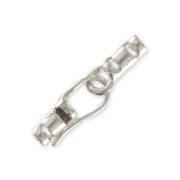 Hokk clasp for cord 1,5 mm  Sterling Silver 925 x1