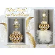 2x5mm Piros® Glass beads by Puca® - Opaque White Bronze x10g