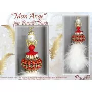 2x5mm Piros® Glass beads by Puca® - Opaque White Bronze x10g