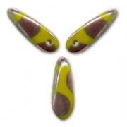 Dagger 3x11mm Opaque Olivine Spot Capri Gold x50|raw }}