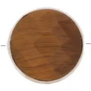 9mm 925 Sterling Silver Round faceted gemstone bead - Tiger Eye x1