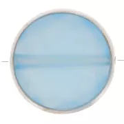 9mm 925 Sterling Silver Round faceted dyed gemstone bead - Blue Onyx x1