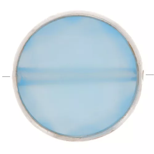 9mm 925 Sterling Silver Round faceted dyed gemstone bead - Blue Onyx x1