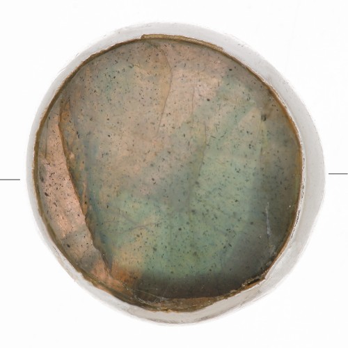 9mm 925 Sterling Silver Round faceted gemstone bead - Labradorite x1