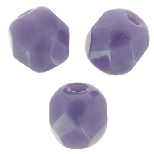 4mm Facets - Opaque Amethyst x50