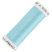 Oval silk embroidery thread for traditional embroidery - Sky Blue (132) x30m