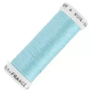 Oval silk embroidery thread for traditional embroidery - Sky Blue (132) x30m