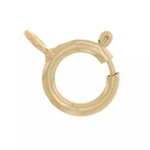 6mm Gold filled Spring Clasps with open ring x20