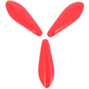 5x16mm Glass Dagger - Red Coral x50
