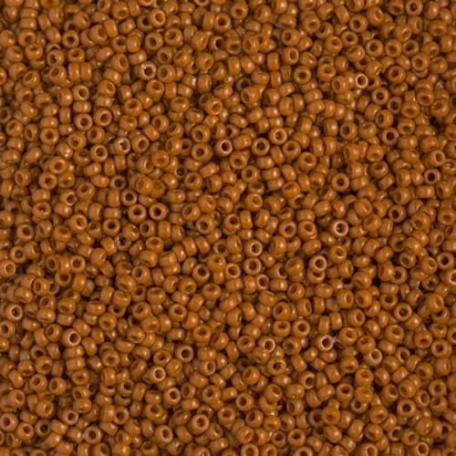 Miyuki Seed Beads 15/0 4458 - Duracoat Dyed Opaque Persimmon x8g