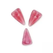 Spike beads 5x8mm Cranberry Agathe x12
