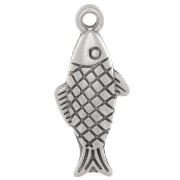 20x9mm Fish charm - Antique silver plating x1