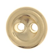 8mm Round domed button - Fine Gold Plated x1|raw }}