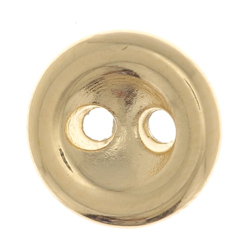 8mm Round domed button - Fine Gold Plated x1