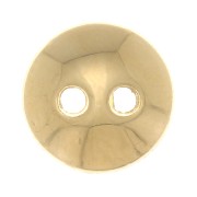 8mm Round domed button - Fine Gold Plated x1