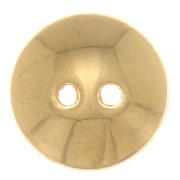 10mm Round domed button - Fine Gold Plated x1