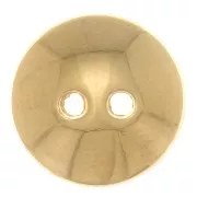 10mm Round domed button - Fine Gold Plated x1