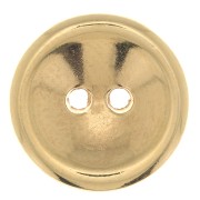 12mm Round domed button - Fine Gold Plated x1