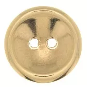 12mm Round domed button - Fine Gold Plated x1