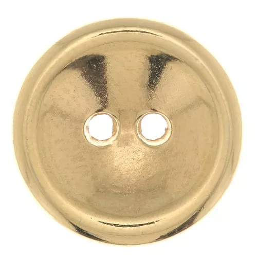 12mm Round domed button - Fine Gold Plated x1