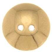 12mm Round domed button - Fine Gold Plated x1