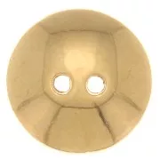 12mm Round domed button - Fine Gold Plated x1