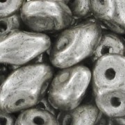 SuperDuo 2.5x5mm Argenté Patiné x10g|raw }}