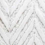 Ultra soft imitation fur fabric - White - Brown x10cm