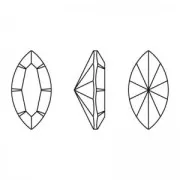 15x7mm PureCrystal Navette 4228 - Golden Topaz x1