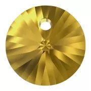 8mm PureCrystal 6428 Pendant - Golden Topaz x1
