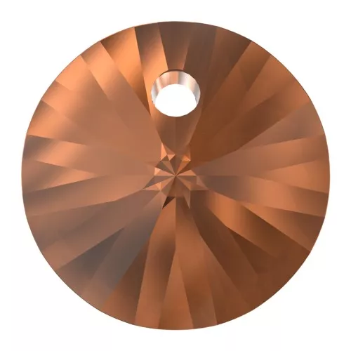 6mm PureCrystal 6428 Pendant - Smoked Amber x1