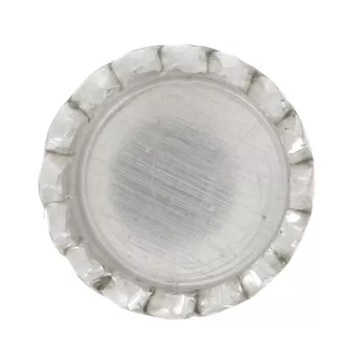 925 Sterling Silver round serrated setting for 3mm cabochon x1