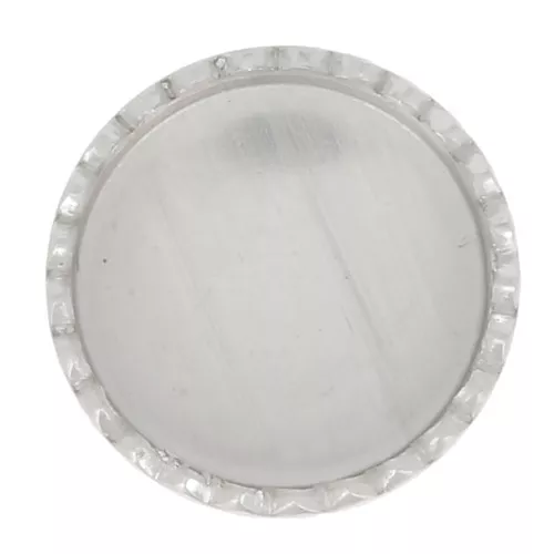 925 Sterling Silver round serrated setting for 6mm cabochon x16mm cabochon x1