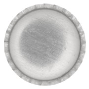 925 Sterling Silver round serrated setting for 8mm cabochon x1|raw }}