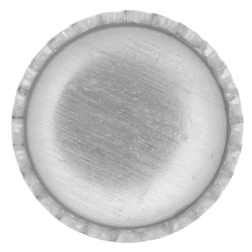 925 Sterling Silver round serrated setting for 8mm cabochon x1