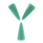 Spike beads 5x13mm Green Turquoise x8