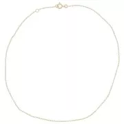 1.45mm cable mesh choker - 3 microns Gold plated x38cm
