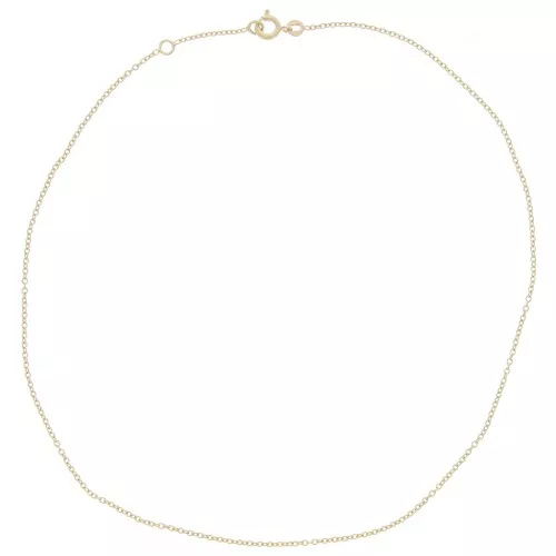 1.45mm cable mesh choker - 3 microns Gold plated x38cm