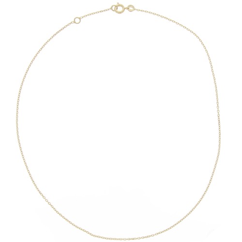 1.25mm cable mesh choker - 3 microns Gold plated x38cm