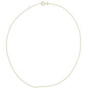 1.3mm Curbed mesh choker - Gold plated 3 microns x38cm