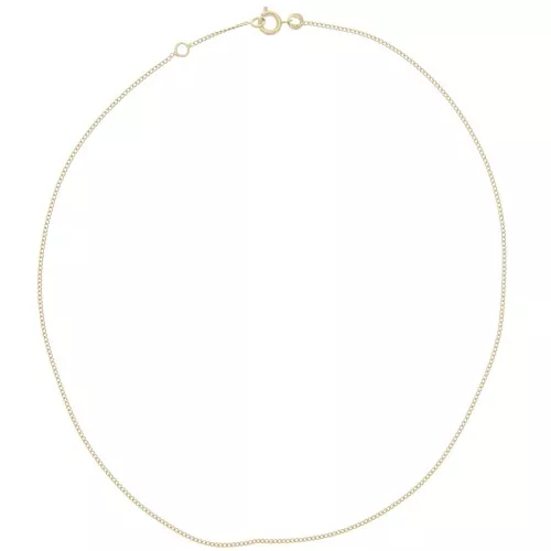 1.3mm Curbed mesh choker - Gold plated 3 microns x38cm
