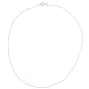 1.2mm 925 Sterling Silver curb mesh choker x38cm