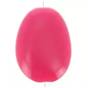 30x23mm Flat Acrylic Bead - Fuchsia x1