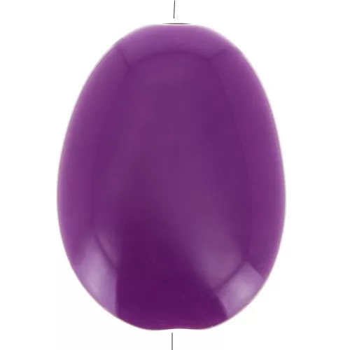 30x23mm Flat Acrylic Bead - Dark Purple x1