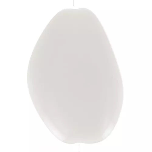38x26mm Irregular Flat Acrylic Bead - Cream x1