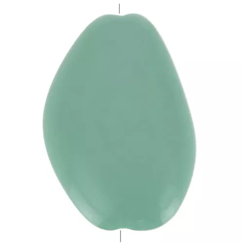 38x26mm Irregular Flat Acrylic Bead - Sage Green x1